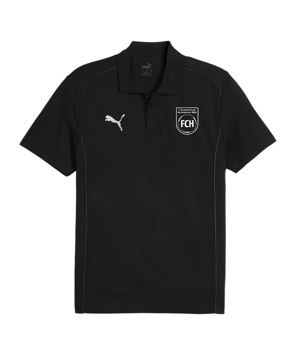 puma 1. fc heidenheim polo shirt schwarz f03