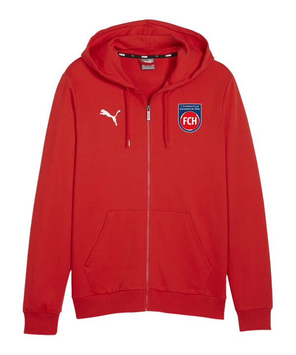 puma 1. fc heidenheim kapuzenjacke rot f01