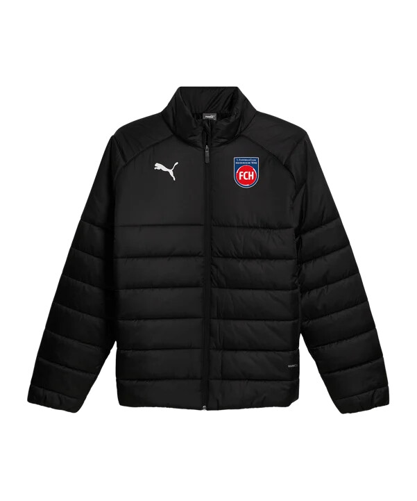 puma 1. fc heidenheim padded jacke schwarz f03