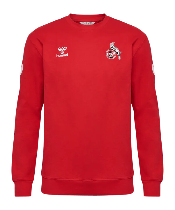 hummel 1. fc köln travel sweatshirt 20242025 kids rot f3062