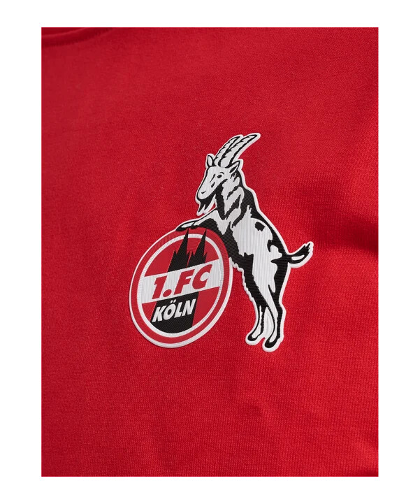 hummel 1. fc köln travel sweatshirt 20242025 kids rot f3062