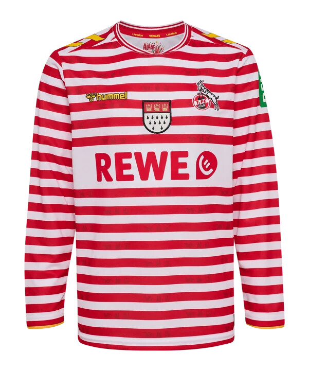 hummel 1. fc köln karneval trikot langarm 20252026 kids weiß f9402
