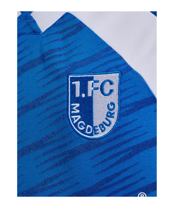 hummel 1. fc magdeburg trikot home 20252026 kids blau f7251