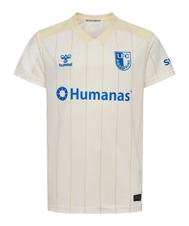 hummel 1. fc magdeburg trikot away 20252026 kids beige f9806
