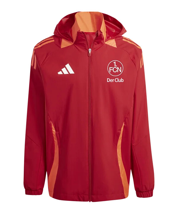 adidas 1.fc nürnberg allwetterjacke rot