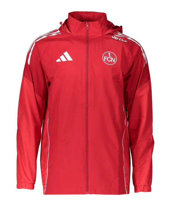 adidas 1. fc nürnberg regenjacke rot