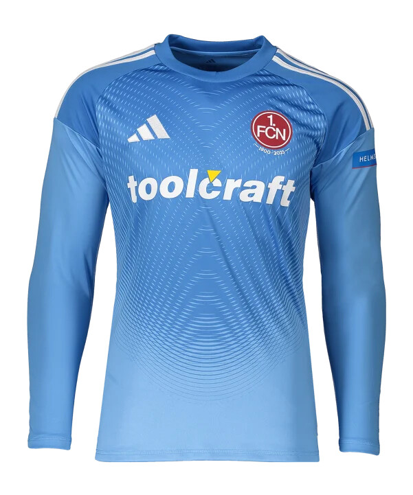 adidas 1. fc nürnberg torwarttrikot 20252026 kids blau