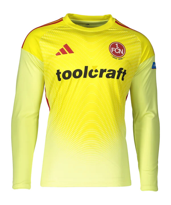 adidas 1. fc nürnberg torwarttrikot 20252026 kids gelb