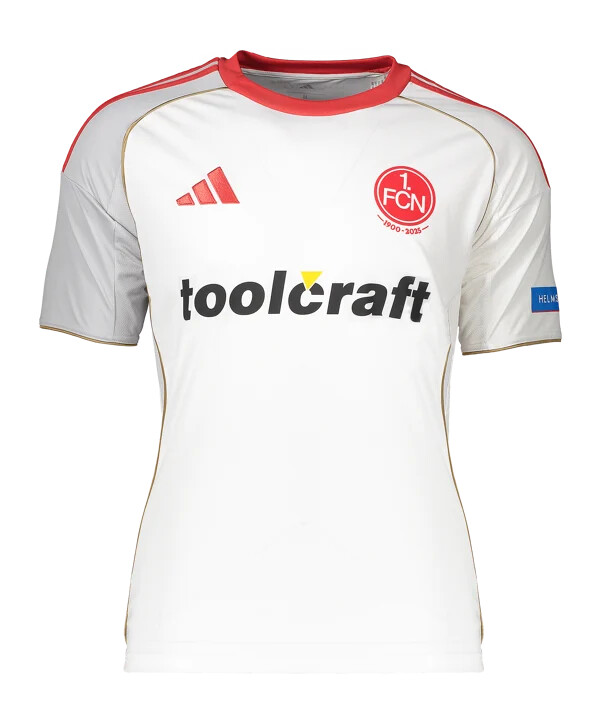 adidas 1. fc nürnberg trikot away 20252026 weiß