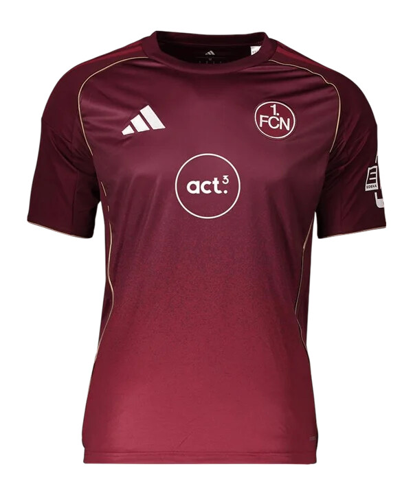 adidas 1. fc nürnberg trikot 3rd 20252026 clubfrauen männer weinrot