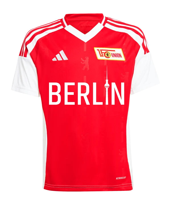 adidas 1. fc union berlin trikot home 20242025 kids rot
