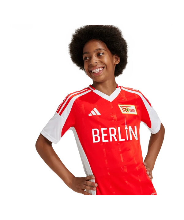 adidas 1. fc union berlin trikot home 20242025 kids rot