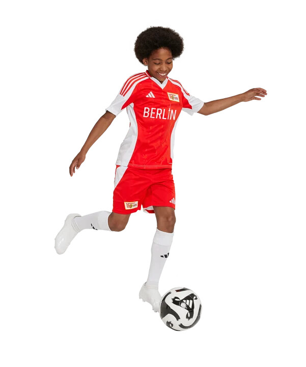 adidas 1. fc union berlin trikot home 20242025 kids rot