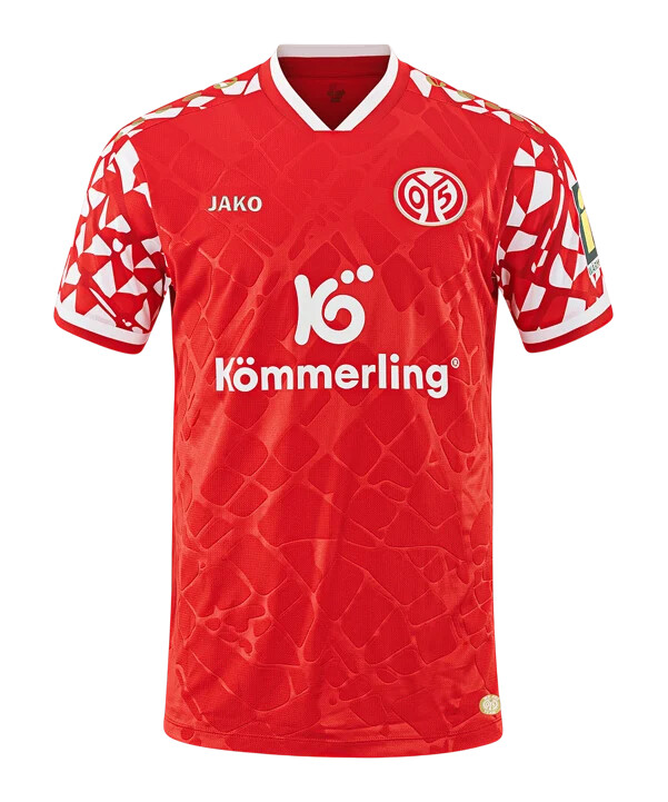 jako 1. fsv mainz 05 trikot home 20252026 kids rot f601