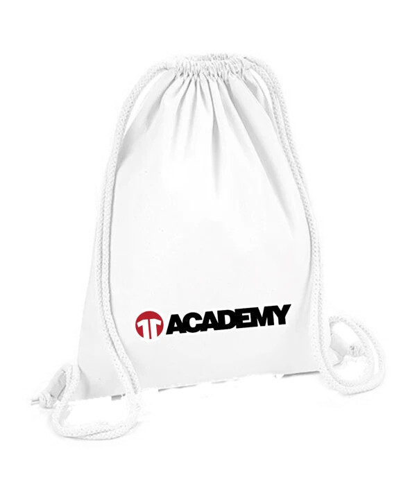 11ts academy gymbag lettering weiß