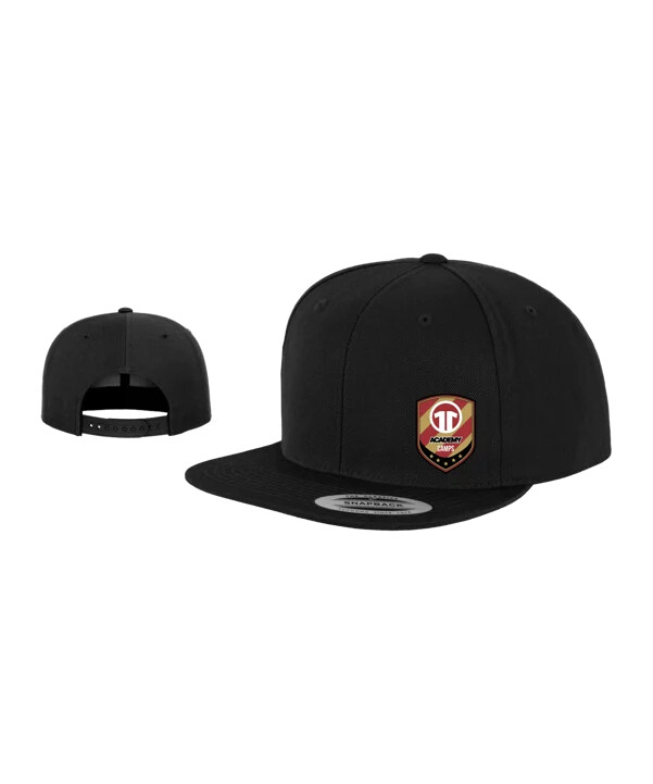 11ts academy straight snapback cap schwarz