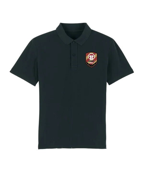 11ts academy poloshirt brustlogo schwarz
