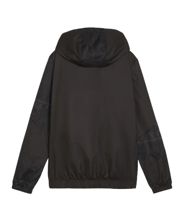 puma ac mailand x pleasures prematch jacke damen schwarz f01