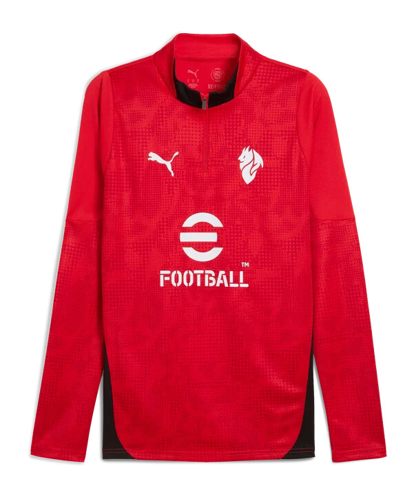 puma ac mailand training 14 zip sweatshirt rot f01