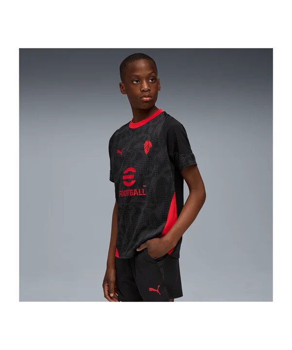 puma ac mailand training trikot kids schwarz f04