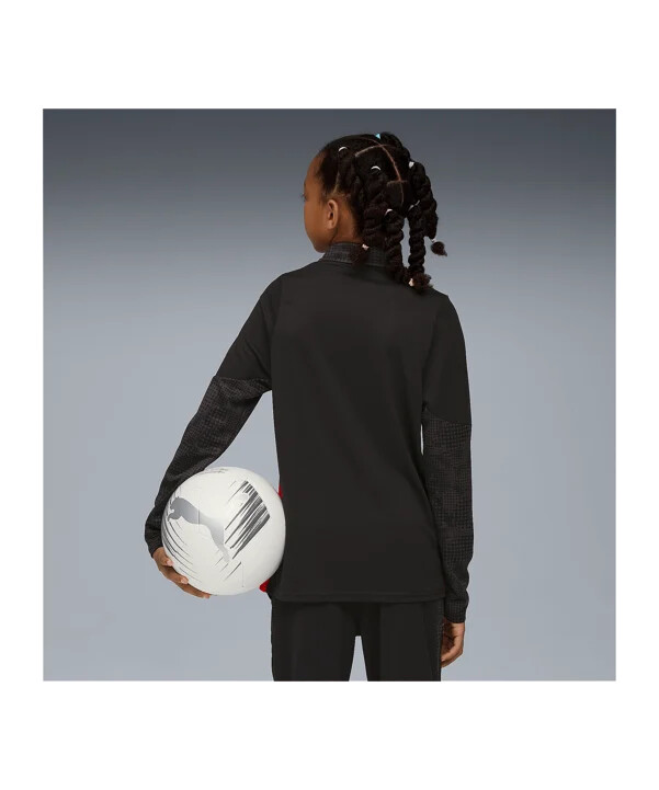 puma ac mailand training 14 zip sweatshirt kids schwarz f04