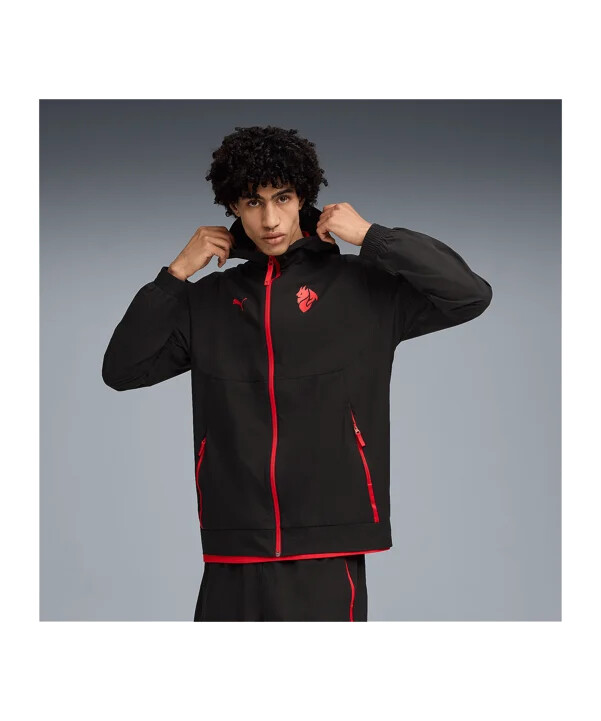 puma ac mailand pumatech woven jacke schwarz f04