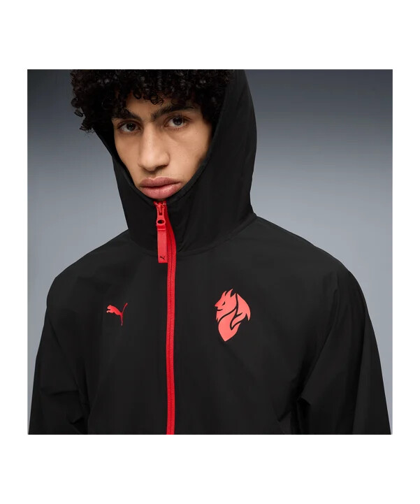 puma ac mailand pumatech woven jacke schwarz f04