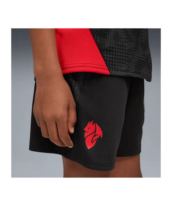 puma ac mailand training pockets short kids schwarz f04
