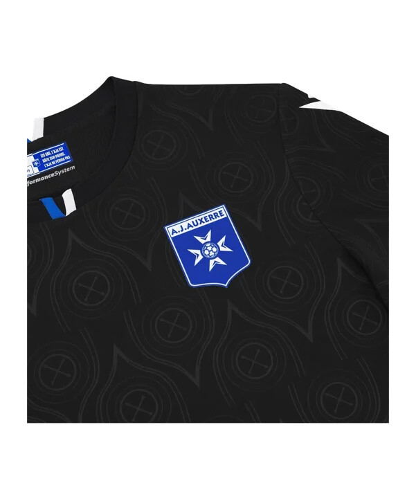 macron aj auxerre trikot away 20252026 schwarz