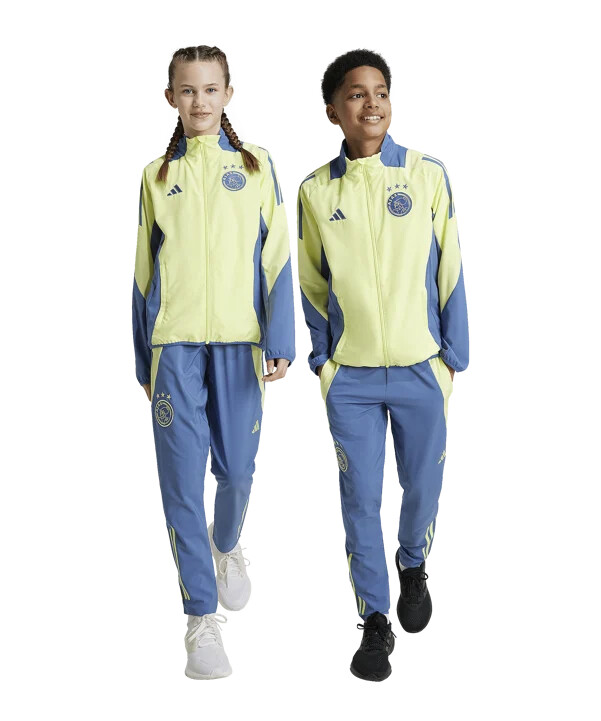 adidas ajax amsterdam prematch hose 20242025 kids blau