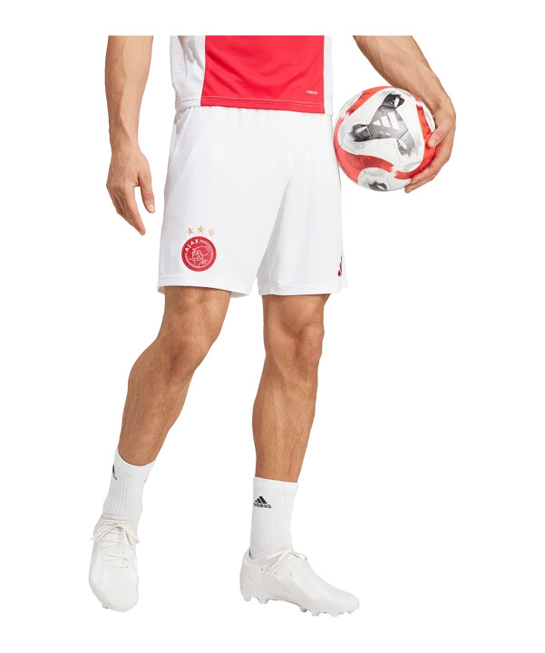 adidas ajax amsterdam short home 20242025 weiss