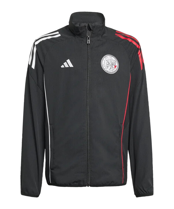 adidas ajax amsterdam prematch jacke kids schwarz