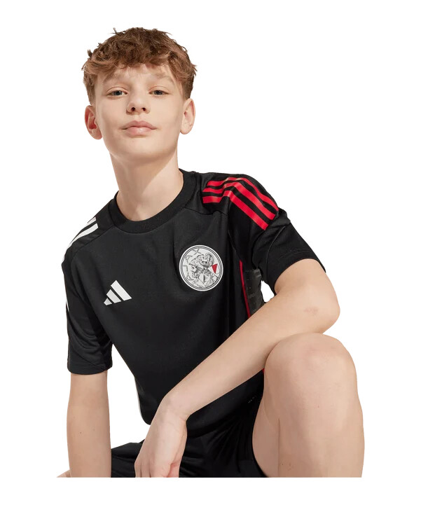 adidas ajax amsterdam training t-shirt kids schwarz