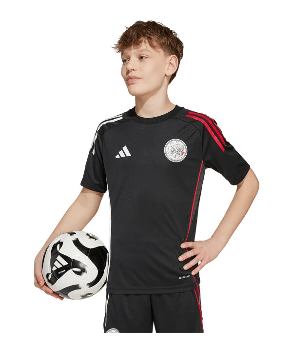 adidas ajax amsterdam training t-shirt kids schwarz