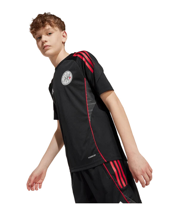 adidas ajax amsterdam training t-shirt kids schwarz
