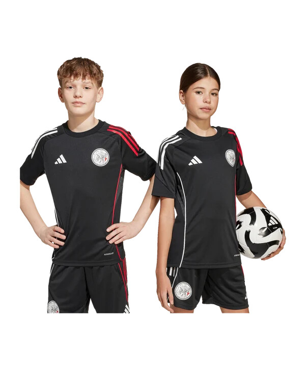 adidas ajax amsterdam training t-shirt kids schwarz