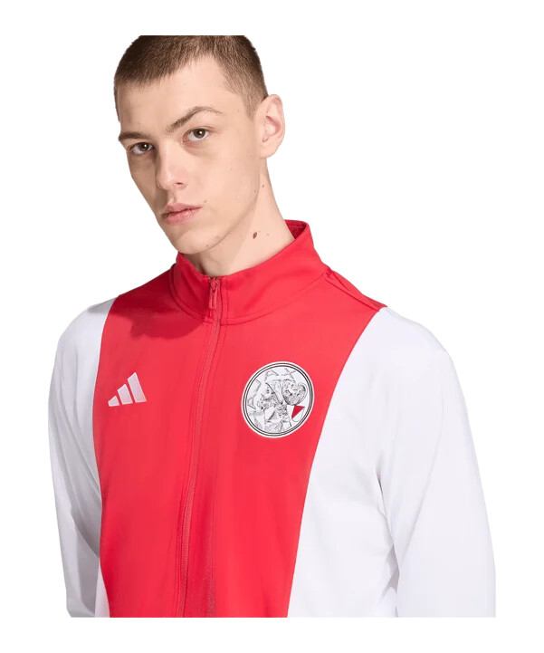 adidas ajax amsterdam dann track sweatshirt weiß