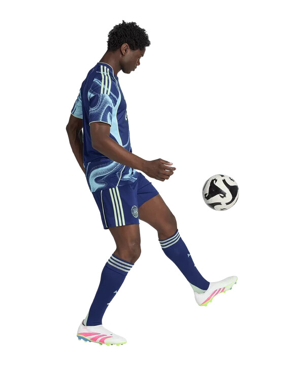 adidas ajax amsterdam short away 20252026 blau