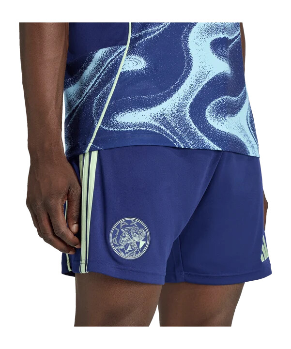 adidas ajax amsterdam short away 20252026 blau