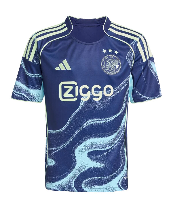 adidas ajax amsterdam trikot away 20252026 kids blau