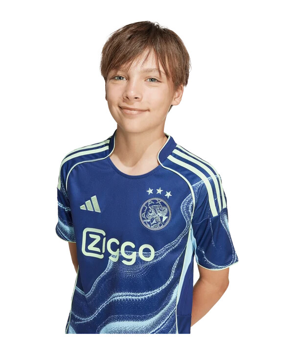adidas ajax amsterdam trikot away 20252026 kids blau