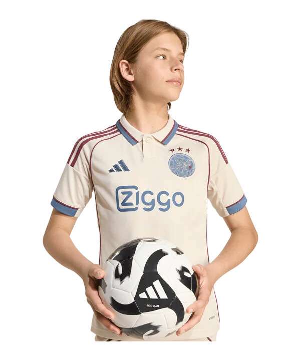 adidas ajax amsterdam trikot 3rd 20252026 kids beige