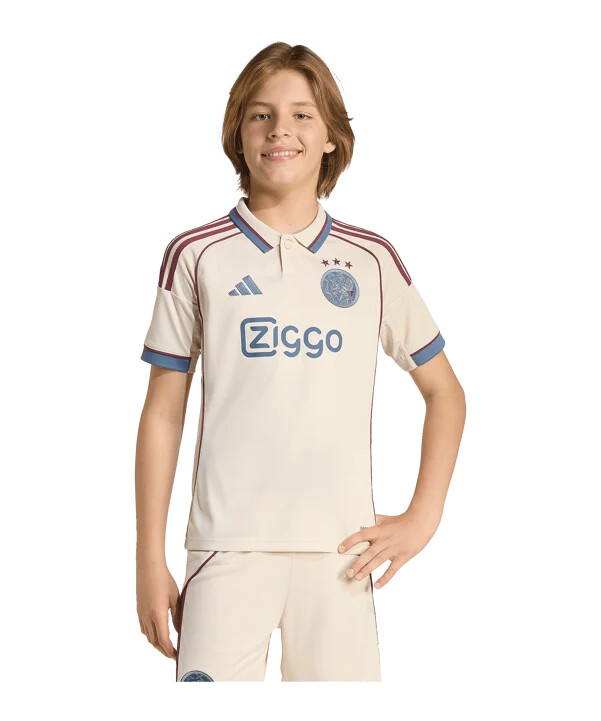 adidas ajax amsterdam trikot 3rd 20252026 kids beige