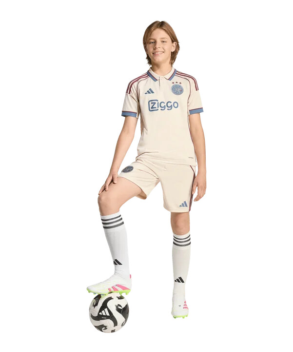 adidas ajax amsterdam trikot 3rd 20252026 kids beige