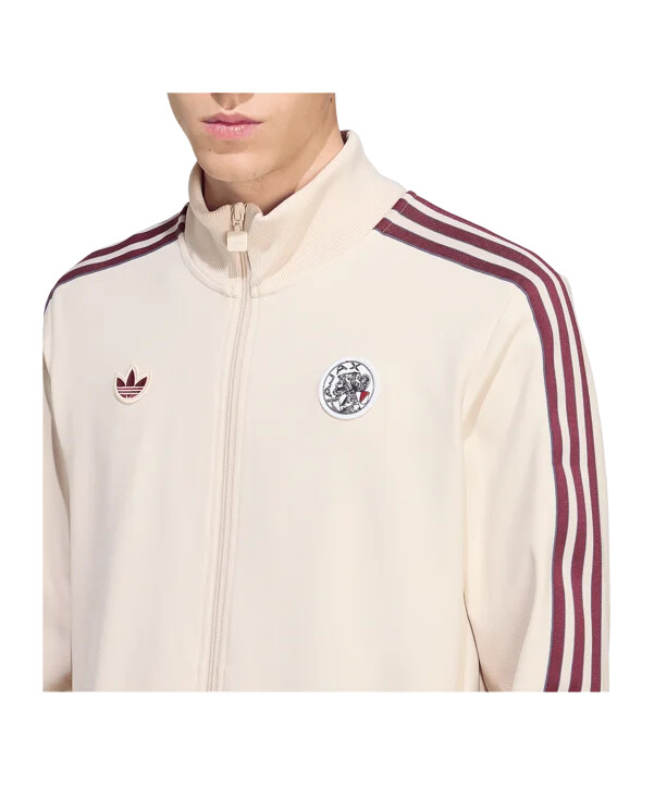 adidas ajax amsterdam icon track sweatshirt beige
