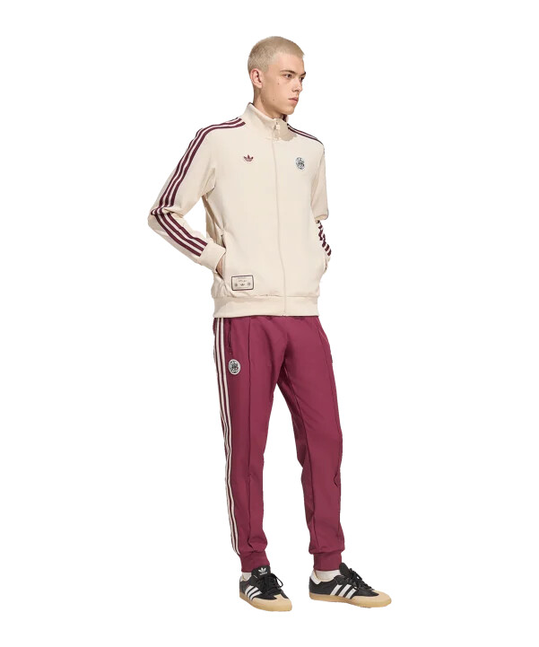 adidas ajax amsterdam icon track sweatshirt beige