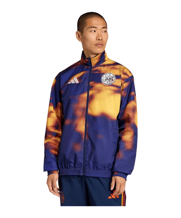 adidas ajax amsterdam track sweatshirt blau