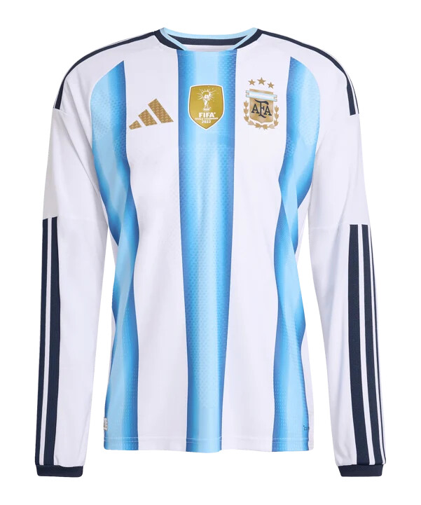 adidas argentinien authentic trikot langarm home wm 2026 weiß
