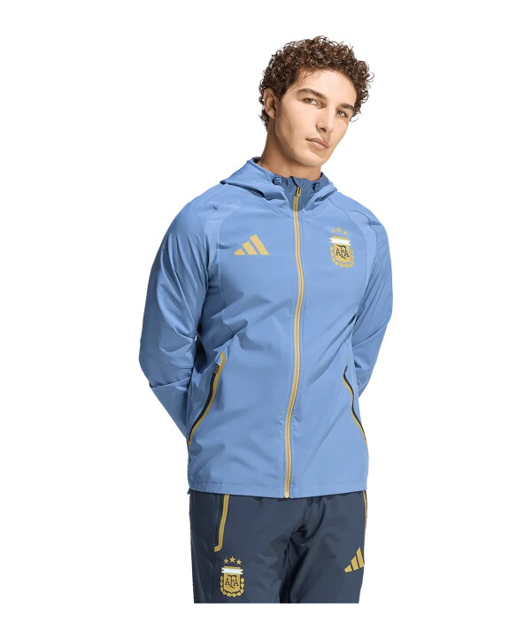 adidas argentinien tiro travel windjacke blau