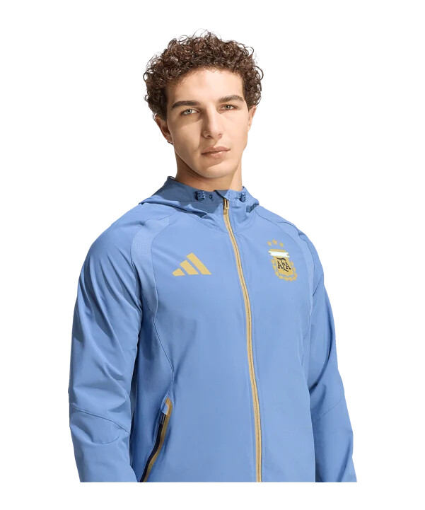 adidas argentinien tiro travel windjacke blau